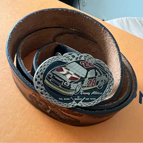 VTG Davey Allison Race Car Buckle and Belt - Picture 4 of 7